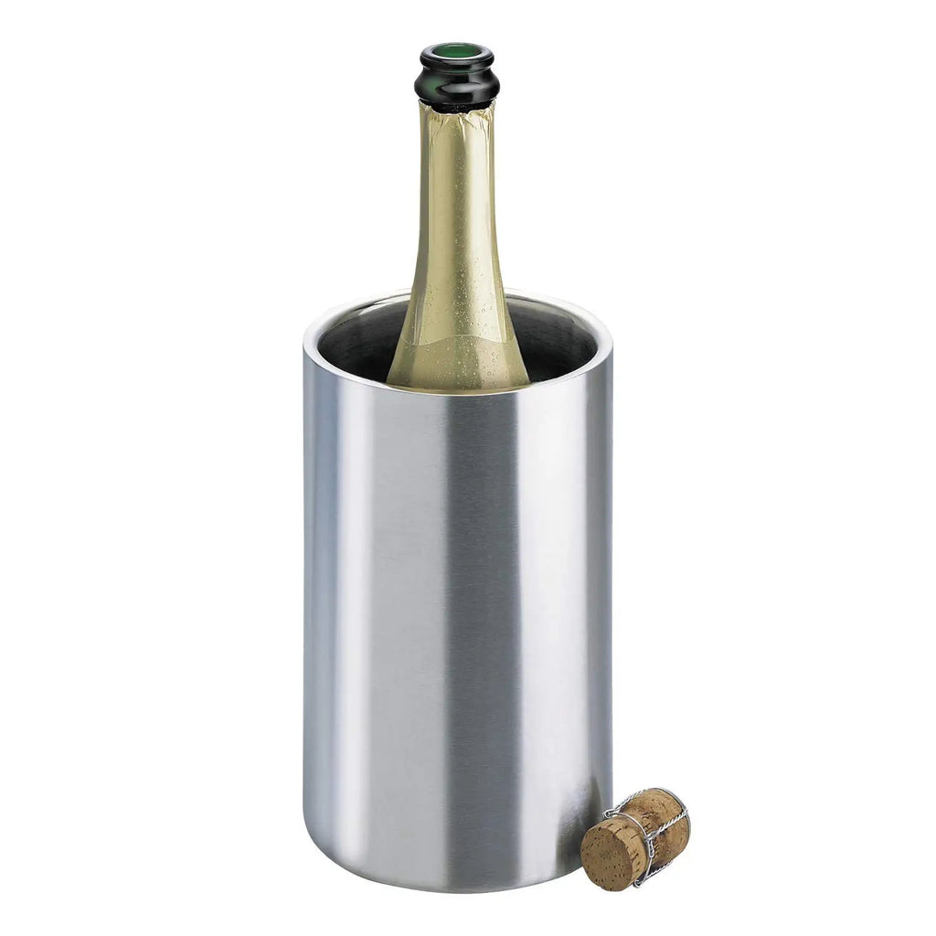 Premium Wine Champagne Bottle Cooling Stainless Steel Iceless Insulated Double Walled White Wine Cooler Buckets