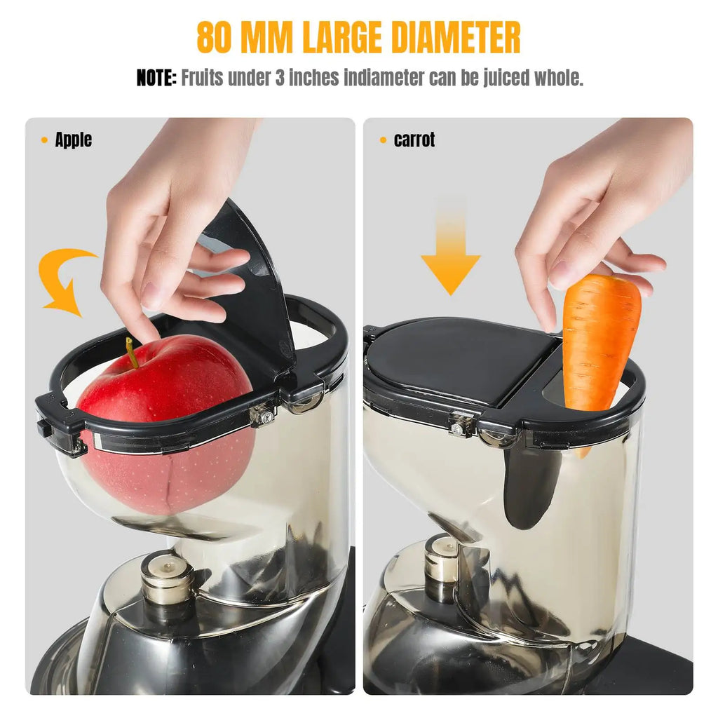Multifunctional Juicer Cold Press Household Kitchen Residue Separation Large Caliber Smoothie Fruit & Vegetable Juice Extractor