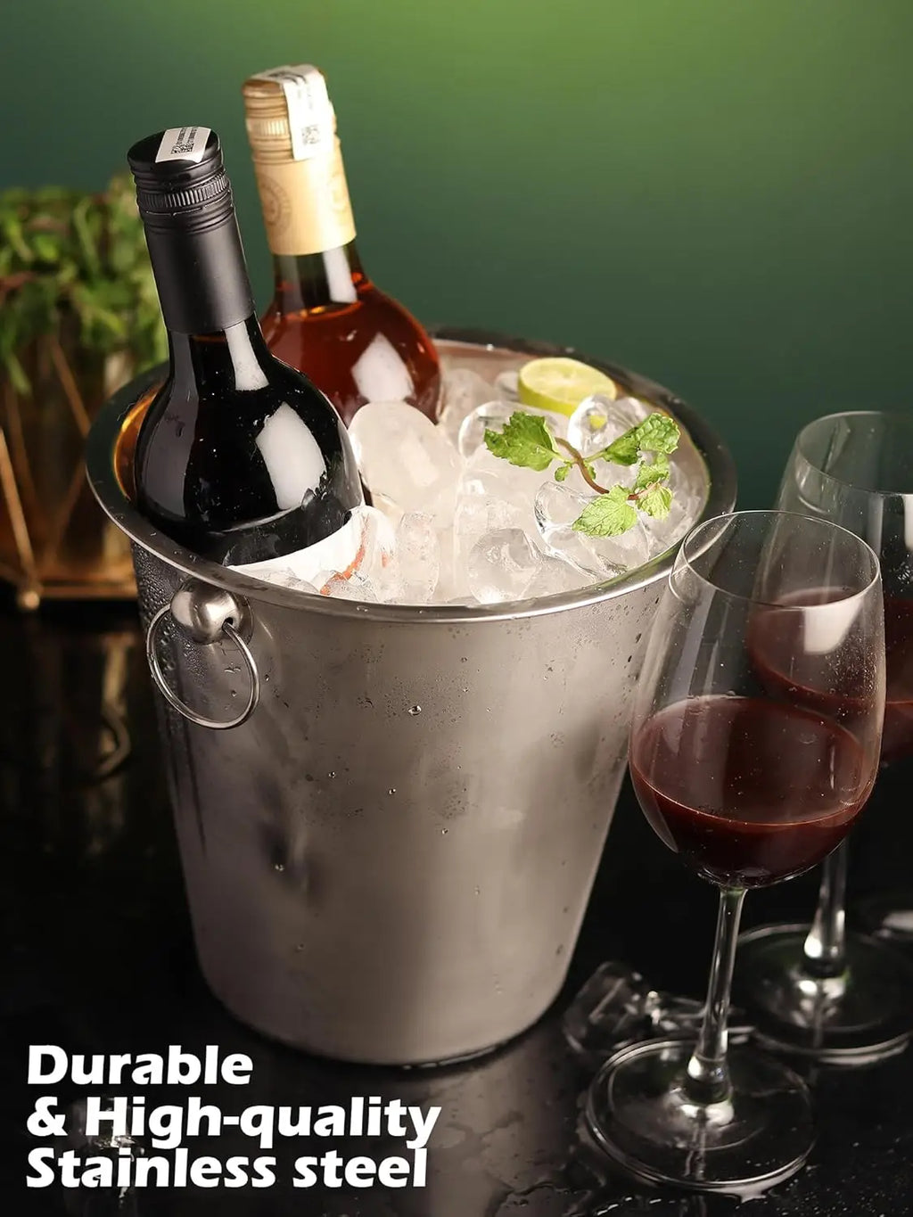 Wholesale Eco-Friendly CE Certified Modern Stainless Steel Ice Bucket Wine Cooler Chiller