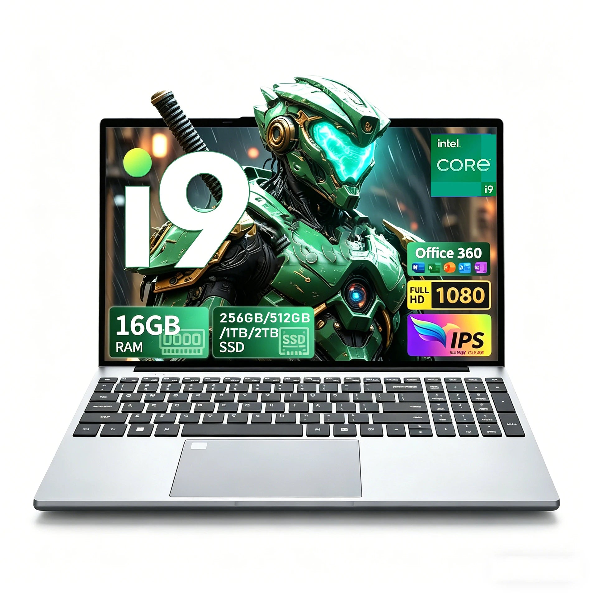 15.6 inch Laptop Computer Intel Core i9-9900 Windows 11 16GB RAM 1TB 2TB SSD Notebook PC Backlight Fingerprint Office Study Gaming Laptops