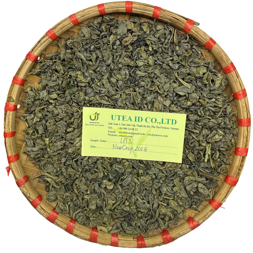 UT3 Factory Direct Bulk Supply OEM Private Label Available Pure Organic Vietnam Green Tea Leaves Beverage in Bag Packaging