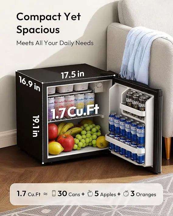 46L Mini refrigerator  & Reversible Door Energy Saving Bedroom/office