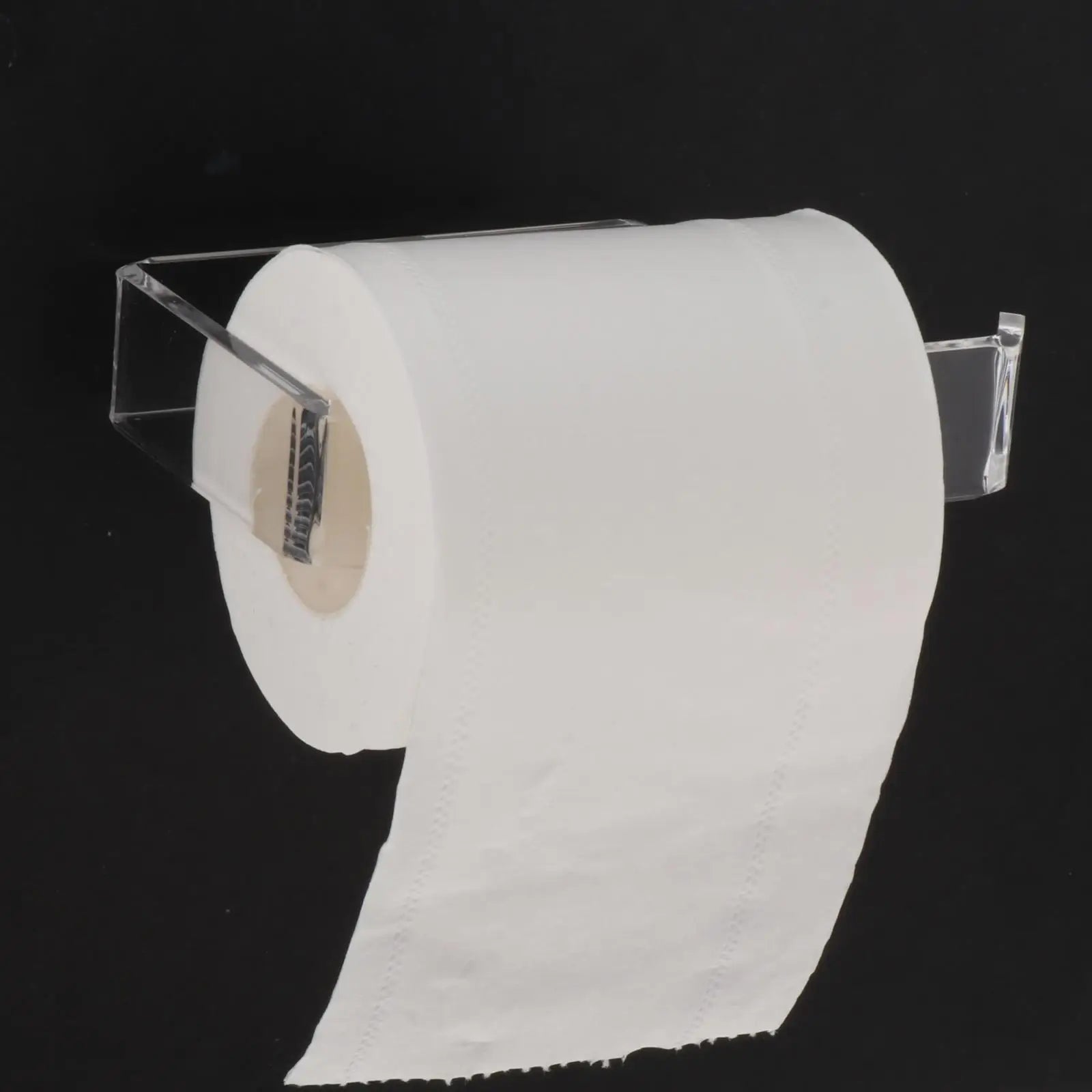 Bathroom Stainless Steel Black Toilet Single Roll Paper Holder  with Screws Wall Mounted Tissue Dispenser Home Accessories