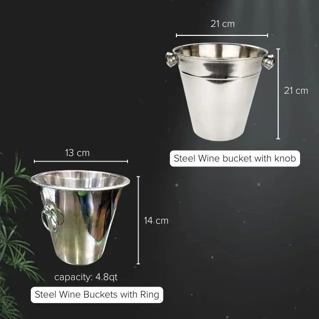 Wholesale Eco-Friendly Modern Ice Bucket Stainless Steel Champagne Bucket for Restaurant Chilling Wine Bar Tools & Accessories