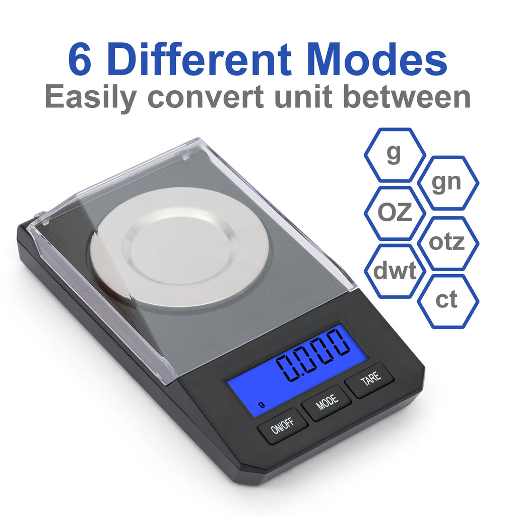 ACE FN-50 Best Digital LCD 50g*1mg Pocket Analytical Diamond Jewelry Weight Measuring Scale with Lid Stainless Steel Battery