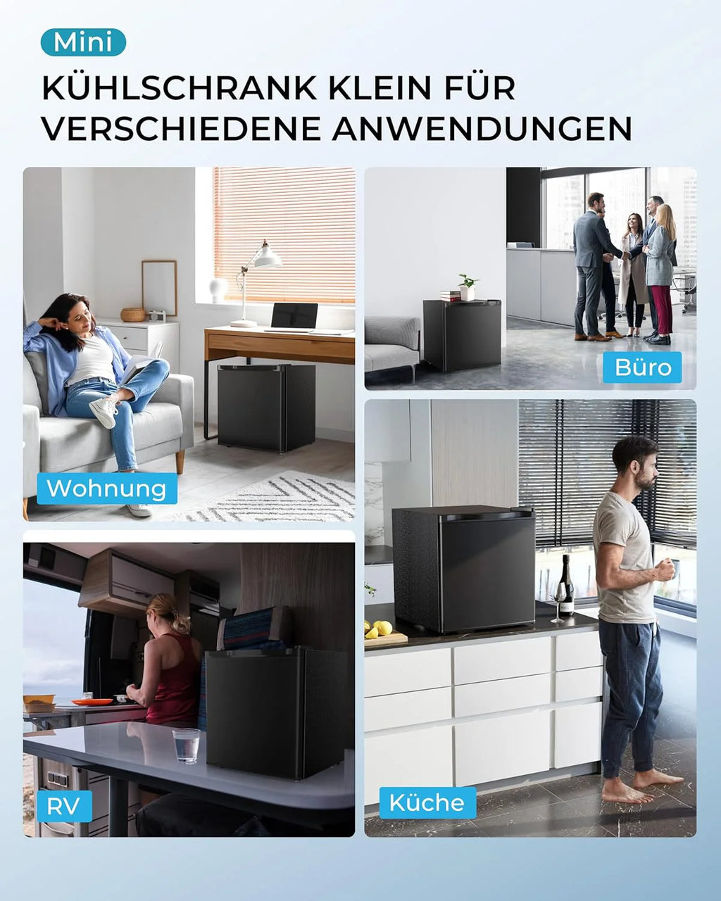 46L Mini refrigerator  & Reversible Door Energy Saving Bedroom/office