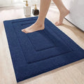 Hot Selling 17"x24" Tufted Super Absorbent Microfiber Bath Mat Non-Slip Washable TPR Backing Thick Plush for Hotel & Home Use