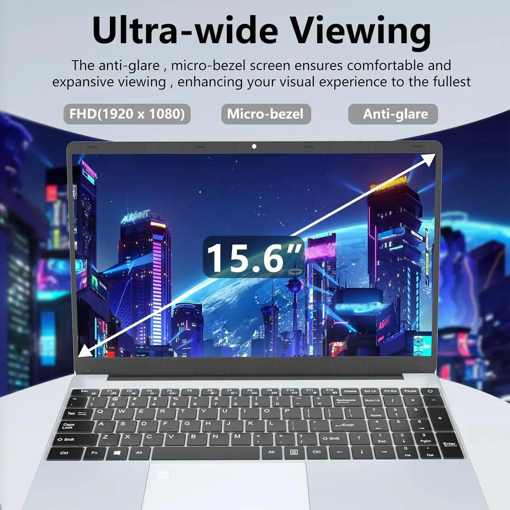 Windows 11 Intel i9-10980HK i3-6100U 15.6 inch Portable Laptop Fingerprint Unlock Notebook 16GB 1TB 2TB Gaming Laptops Computer