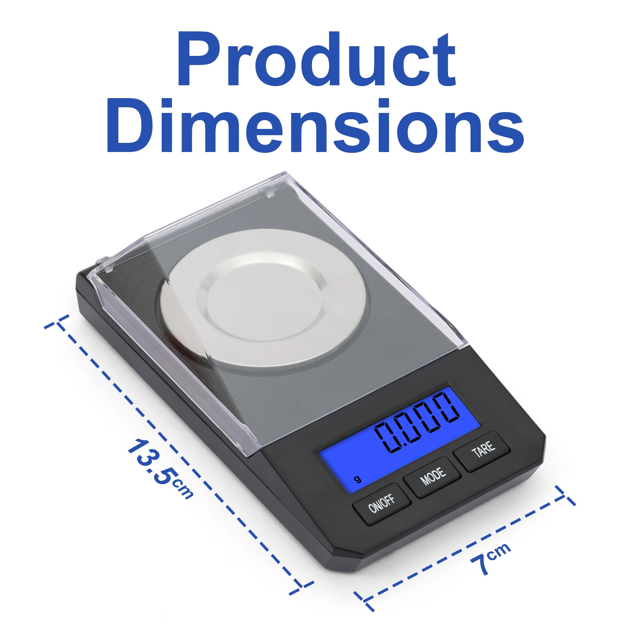 ACE FN-50 Best Digital LCD 50g*1mg Pocket Analytical Diamond Jewelry Weight Measuring Scale with Lid Stainless Steel Battery