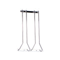 Hot Selling Glass Storage Hanger Metal Organizer Rack Under Cabinet Stemware Wine Glass Holder Rack  for Bar Kitchen