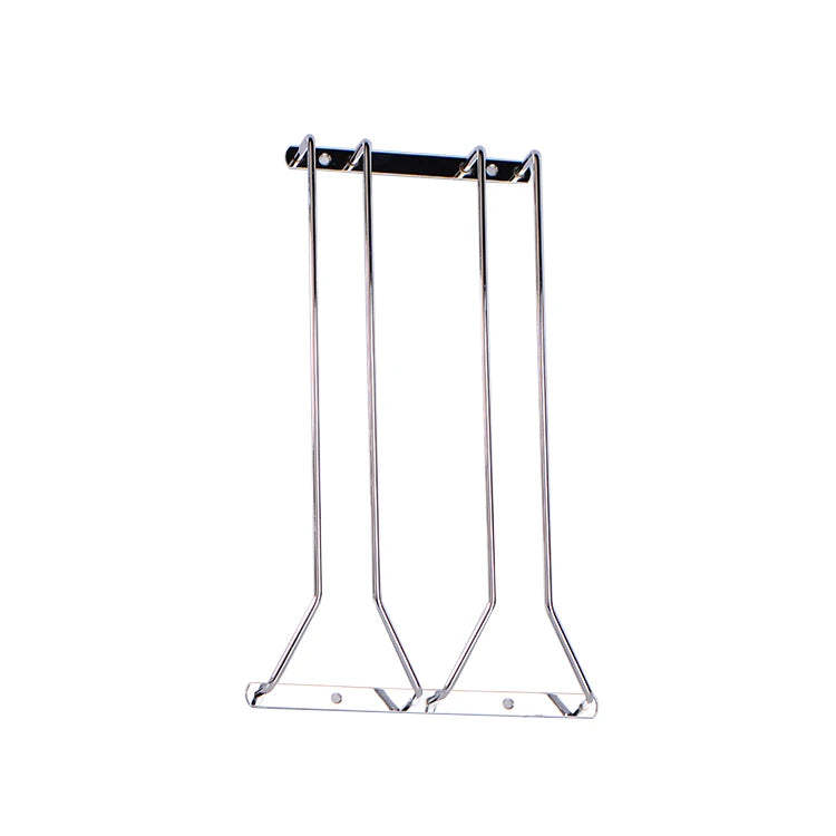 Hot Selling Glass Storage Hanger Metal Organizer Rack Under Cabinet Stemware Wine Glass Holder Rack  for Bar Kitchen