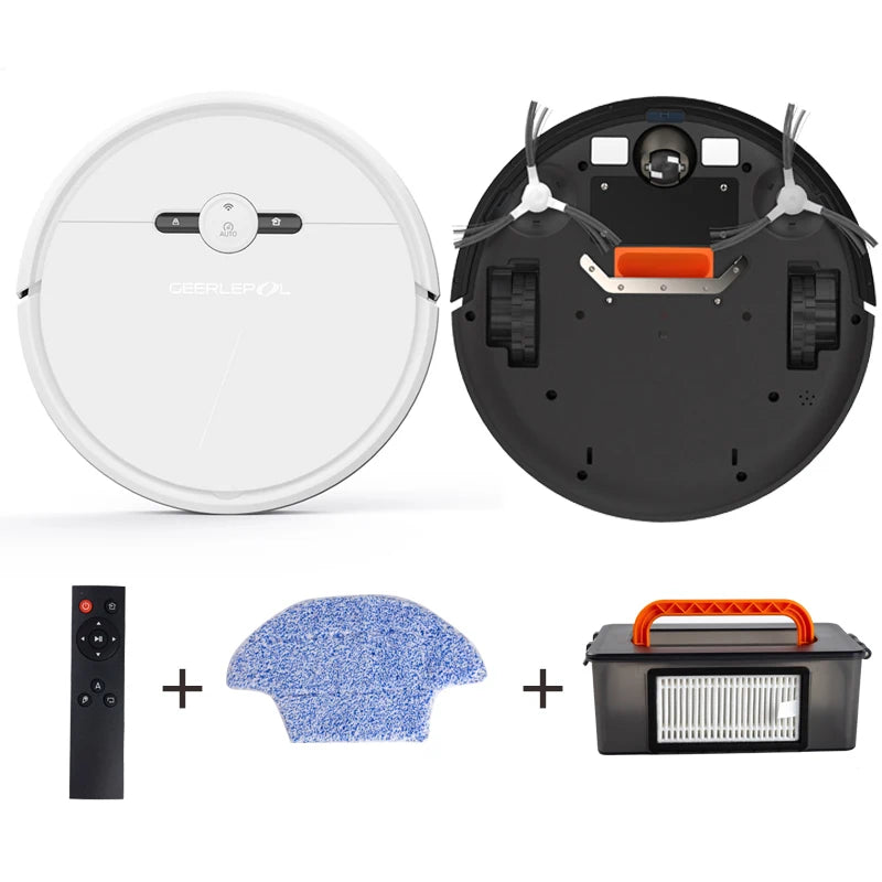 WiFi Alexa Voice Control Robotic Vacuum Cleaner Self-Charging with Powerful Suction for Hard Floors and Medium-Pile Carpets