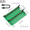 Long Latch Desktop DDR5 UDIMM RDIMM Memory RAM Adapter Test Tool Diagnosis Card With Working LED Indicator & USB Power Cable