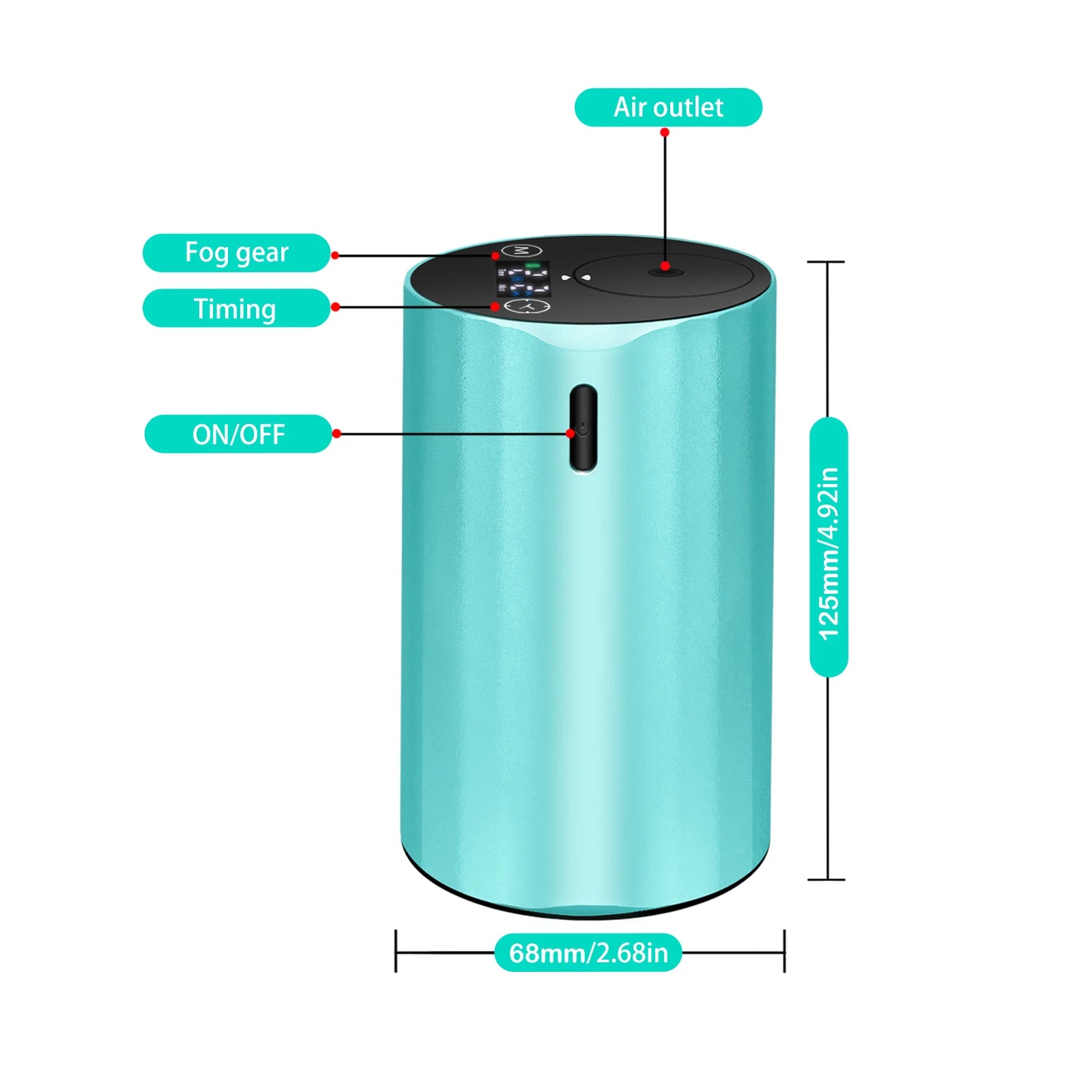 Hot Sale Air Scent Diffuser Machine Popular Household Waterless Fragrance Nebulizer Electric USB Aroma Diffuser for Car
