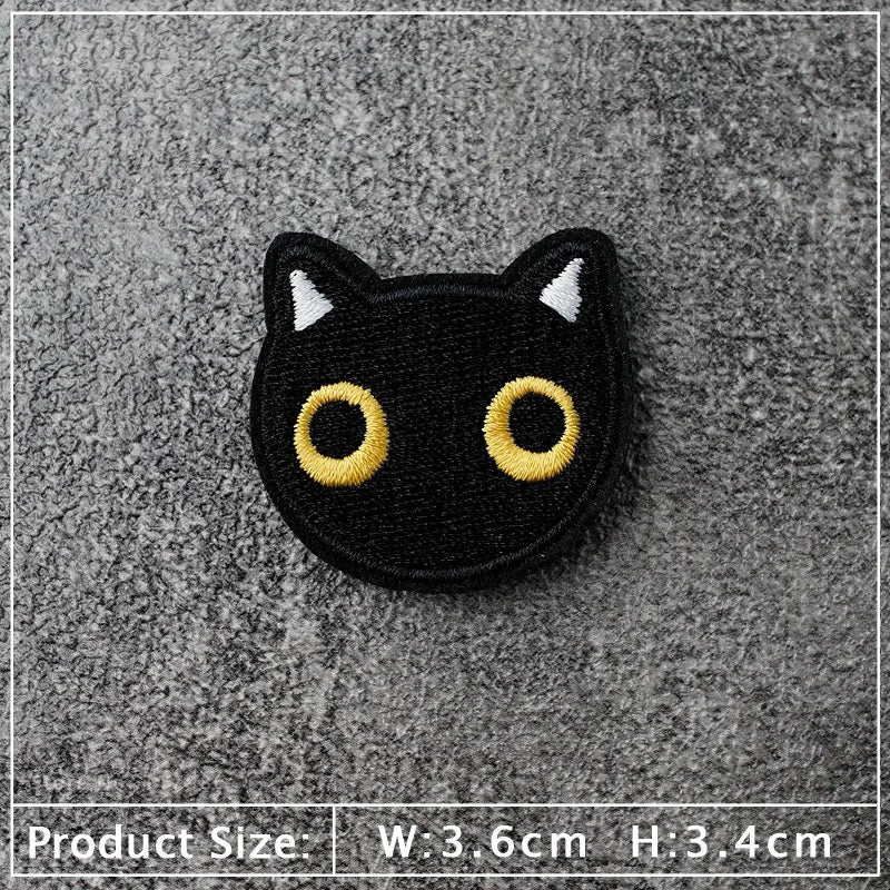 Star Dog Cat Eye Patch Embroidery Applique Ironing Sewing Supplies Decorative Badges For Clothing Accessories Zipper