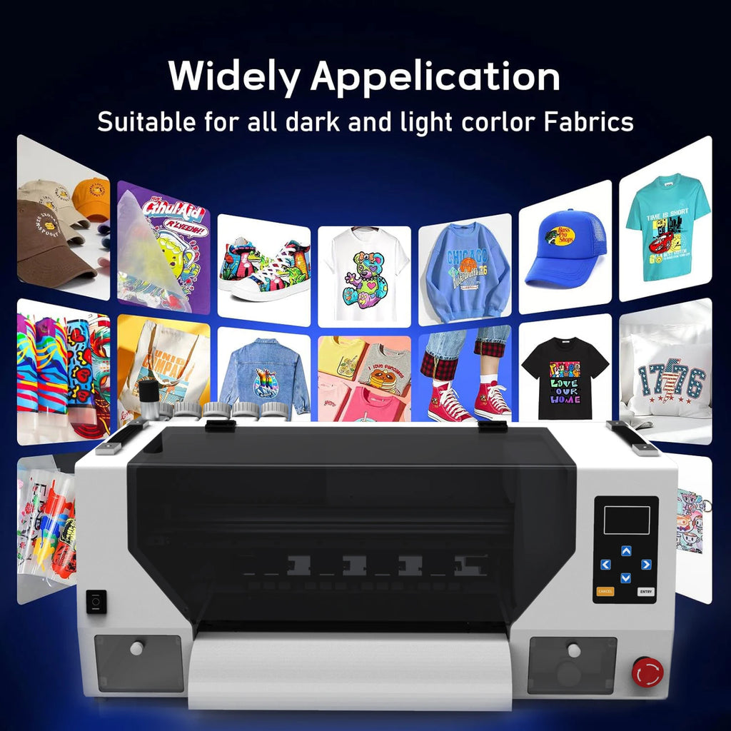 KECAI XP600 I1600 Dual Printhead DTF Printer A3 30CM One Year Remote Protection Printer Clothing Logo Desktop Dtf Printer Set