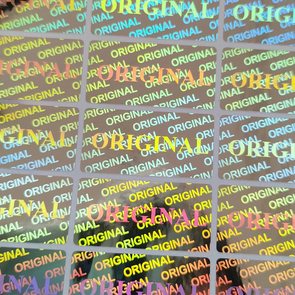 Tamper-Proof Holographic Security Label, Void Sealing Warranty Laser Sticker, Customized Logo