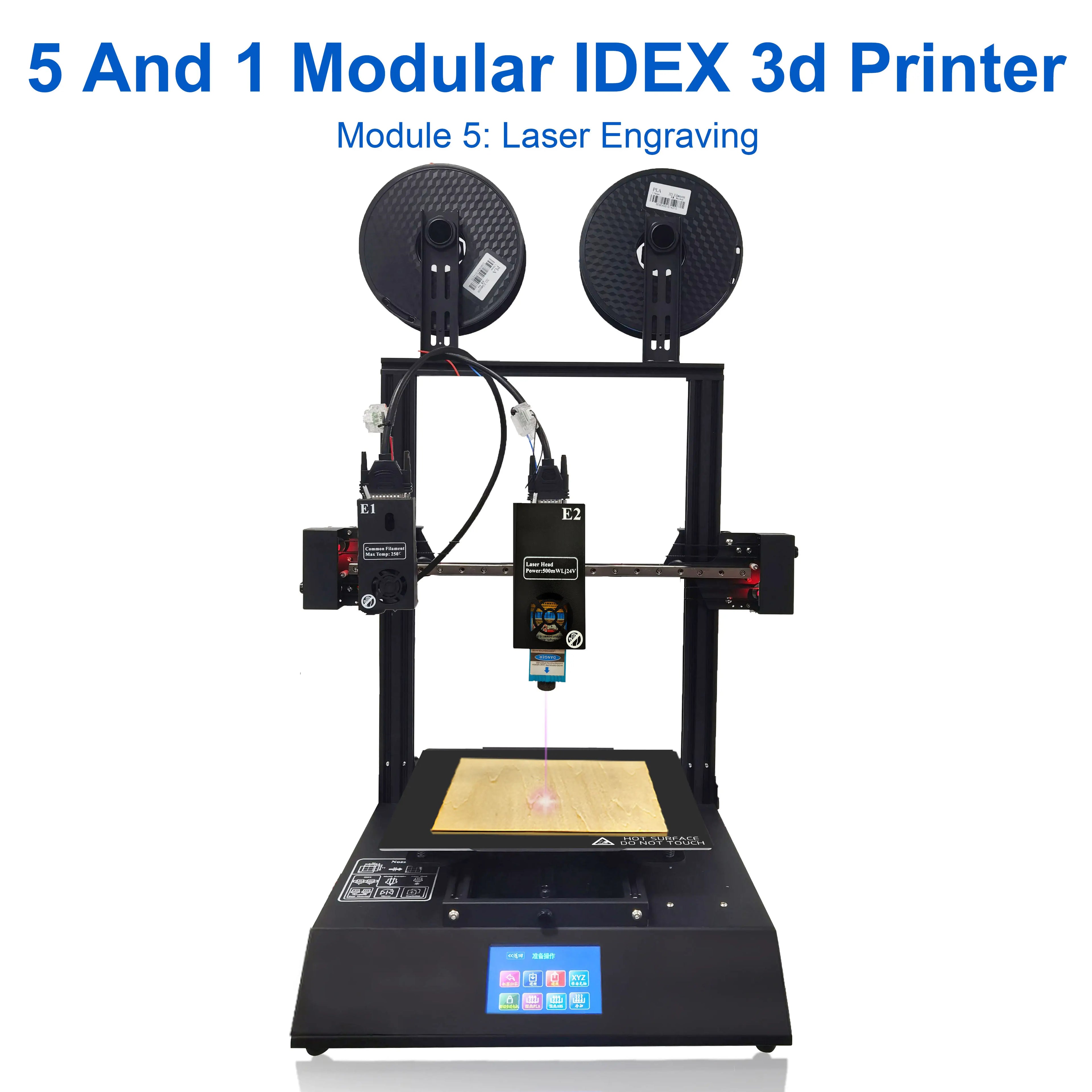 MakerPi P3 PRO 3 3D Printer  in 1 Laser CNC 3D Printer Dual Head 3D Drucker Laser