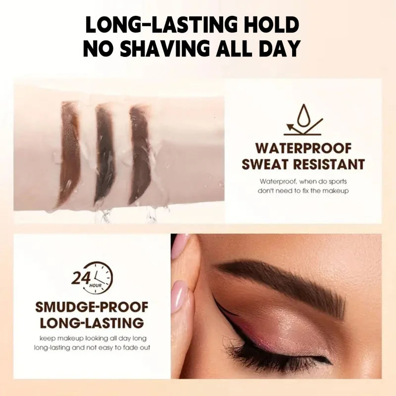 3-color Eyebrow Dye Cream, Smooth and Long-lasting, Three-dimensional, Natural Wild Eyebrows, Waterproof Eyebrow Pencil