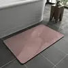 New Design Solid Color 15.7"x23.6" Bath Mat Rug Polyester with Quick Dry Rubber Backing Non-Slip Absorbent for Home or Hotels