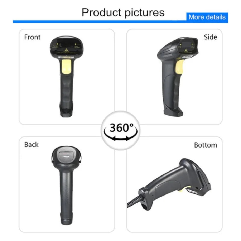 Wholesale 1D 2D Handheld Long Range High-Speed USB & COM Interface Barcode Scanner with OCR Function CMOS Sensor and Stock