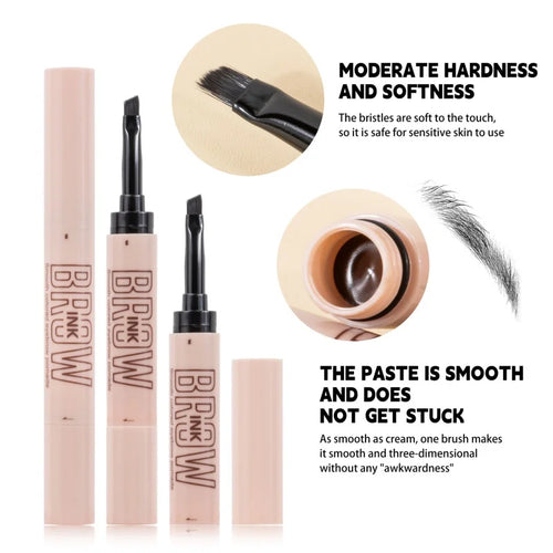 3-color Eyebrow Dye Cream, Smooth and Long-lasting, Three-dimensional, Natural Wild Eyebrows, Waterproof Eyebrow Pencil