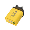 High Quality for Charger 65W Chargers US EU UK 3 USB-C  Mobile Phone 5v2a Charging Head Charger Adapter