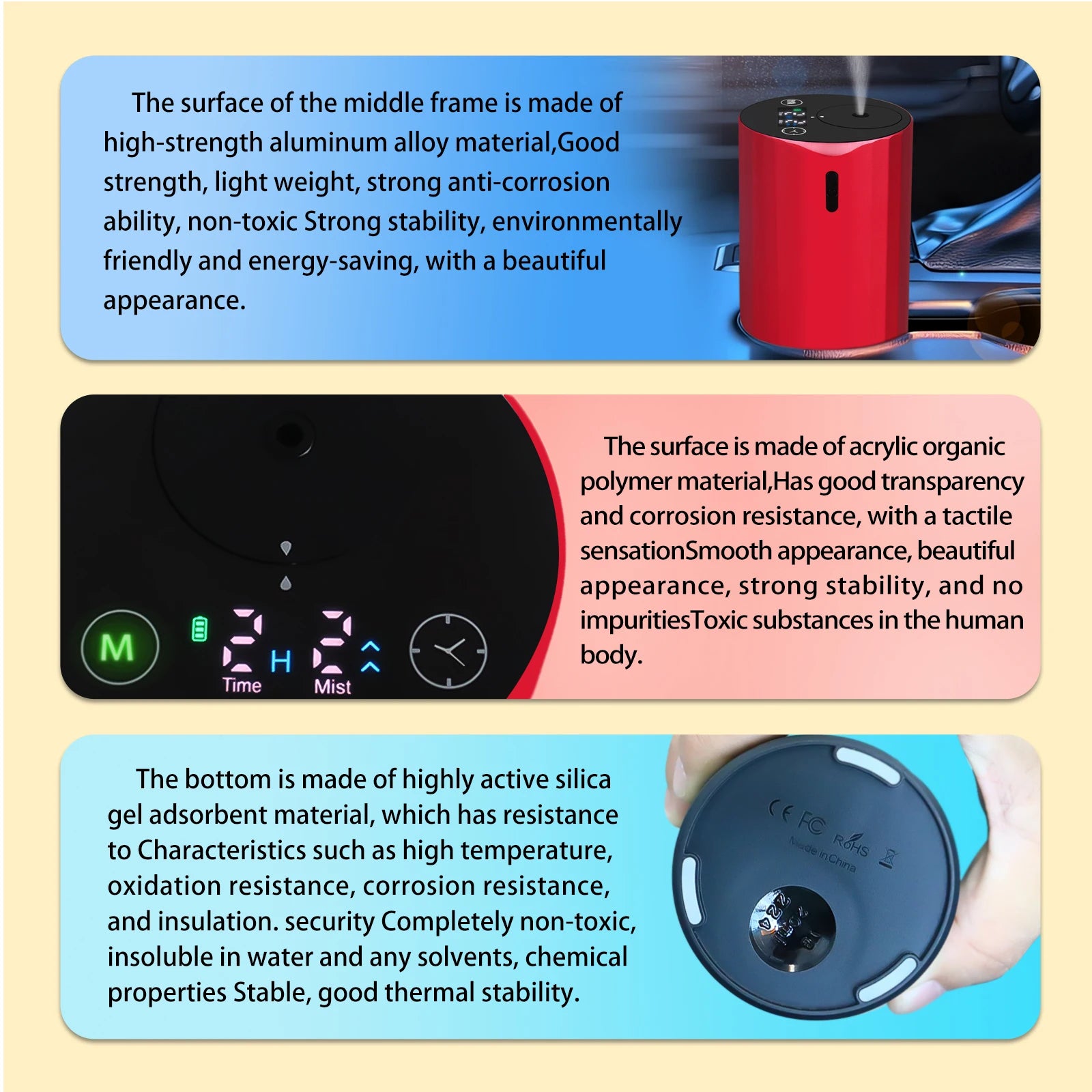 Hot Sale Air Scent Diffuser Machine Popular Household Waterless Fragrance Nebulizer Electric USB Aroma Diffuser for Car