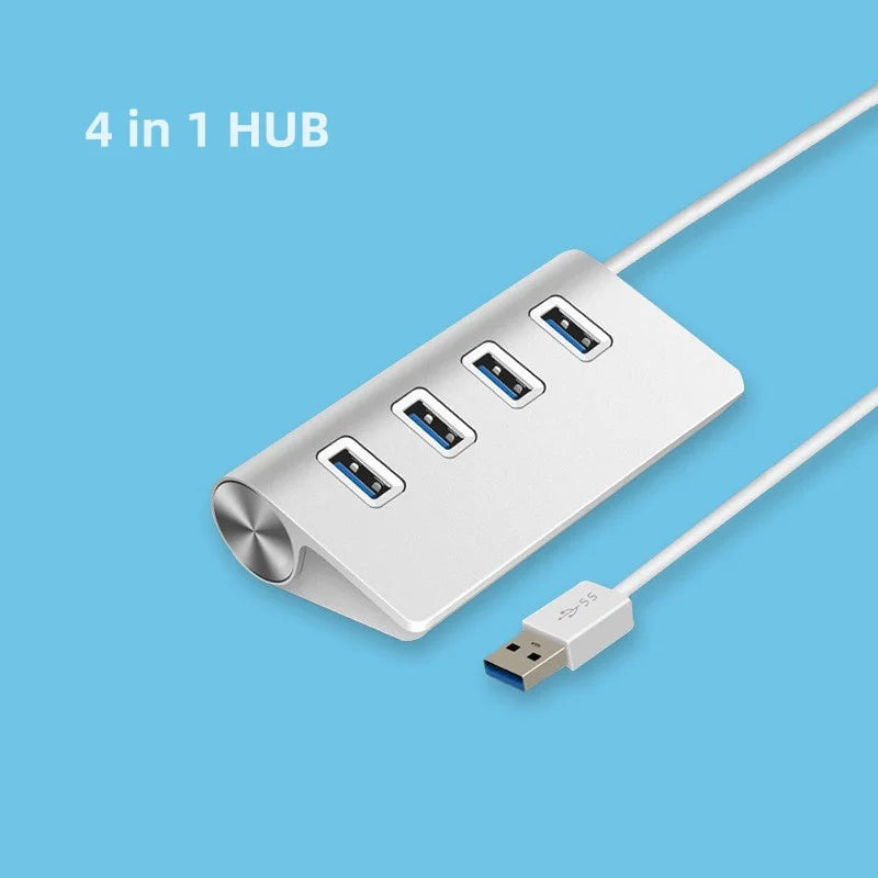 USB HUB 3.0 4-Port Multi Power Adapter USB Type C Interface  Computer PC Laptop Accessories Docking Station