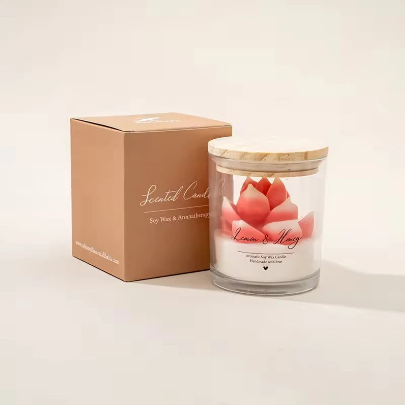 AIKUN 8 * 9cm Natural Eco Friendly Private Label Jar Custom Label Soy Wax Aromatherapy Candle for Holiday Gift Projects