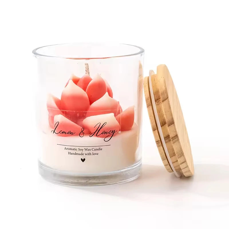 AIKUN 8 * 9cm Natural Eco Friendly Private Label Jar Custom Label Soy Wax Aromatherapy Candle for Holiday Gift Projects