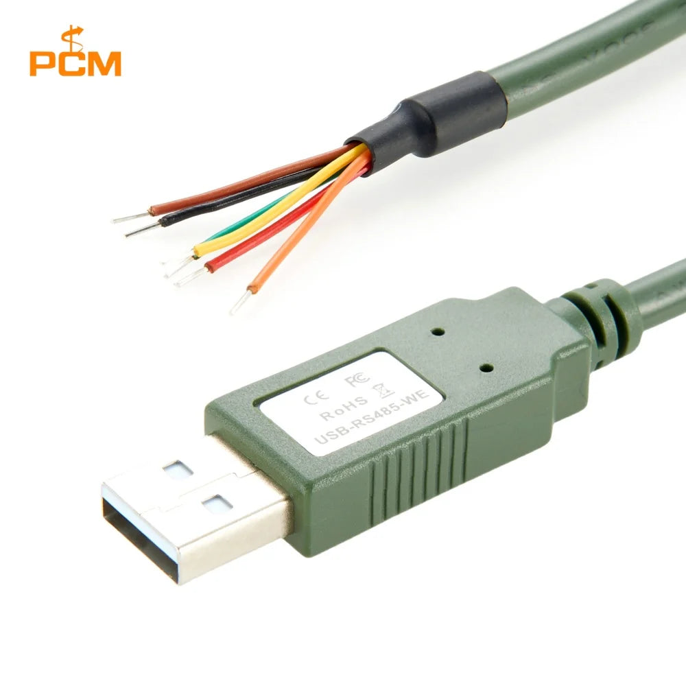 USB-RS485-WE-1800 USB to RS485 Serial 6 Way Wire End Cable with FT232RL Chipset, USB to RS485 Converter, RS485 USB Cable UART