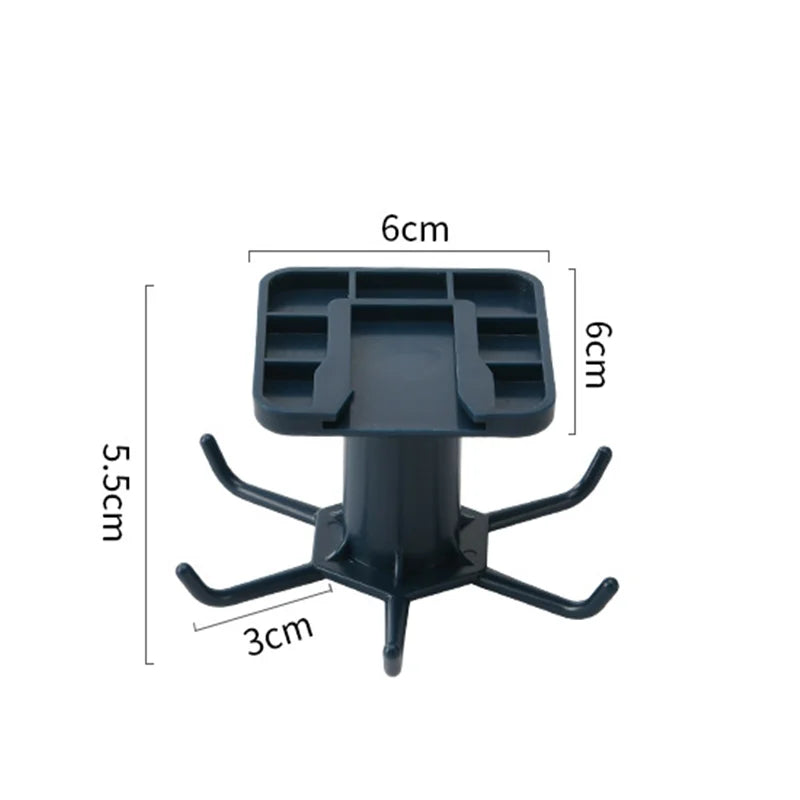 ABS Kitchen Hook Organizer Punch-free Multi-Purpose Hooks 360 Degree Rotatable Kitchen Hook Home storage Cabinet Rack
