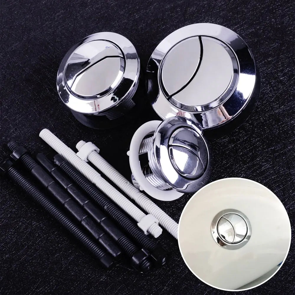 Universal Toilet Button Cover Fits 38mm Hole Closestool Round Dual Press Tank Accessories Push Switch Water Saving Rod