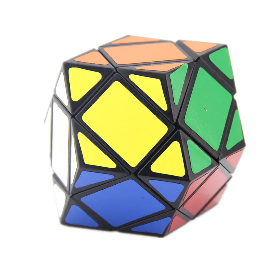 Lanlan Rhombic Dodecahedron Black PVC Sticker Educational Cubo Magico Toy Gift Idea Cubo Magico Toys for Children
