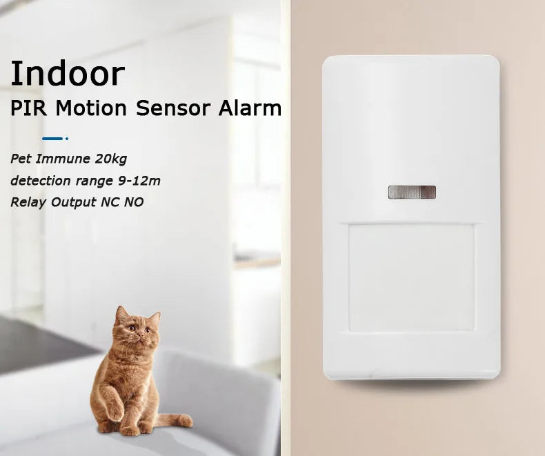Indoor PIR Sensor DC 9-12V Wired Burglar Alarm Passive Infrared Motion Detector 12v PIR Motion Sensor