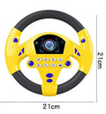 Eletric Simulation Steering Wheel Toy Light Sound Baby Kids Musical Educational Copilot Stroller Steering Wheel Vocal Toys Key