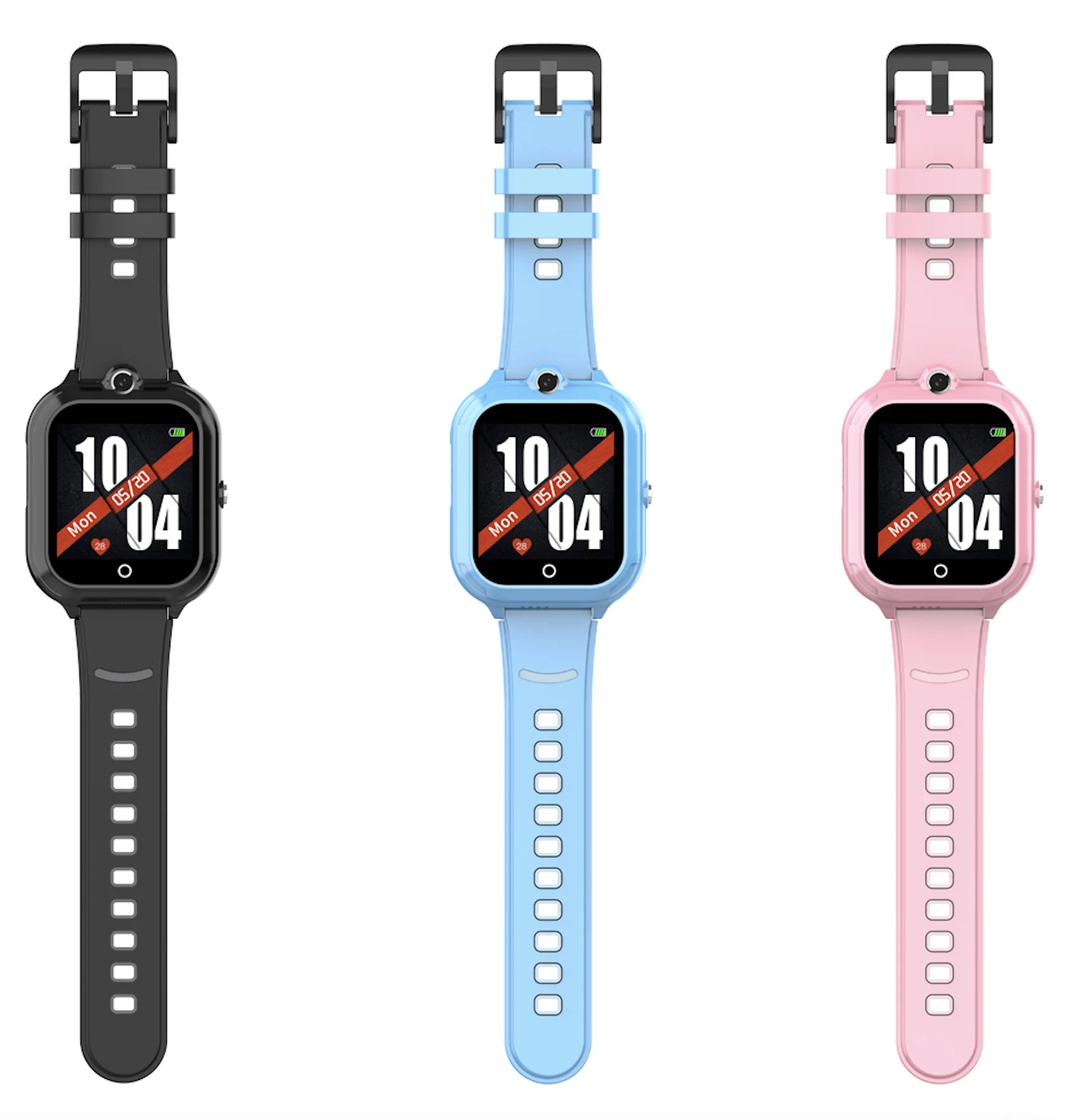Lower Wholesale Price 4G RTOS Kids Smart Watch LBS WIFI Tracker SOS Camera IP67 Waterproof Black Blue Pink for Girls Boys Device