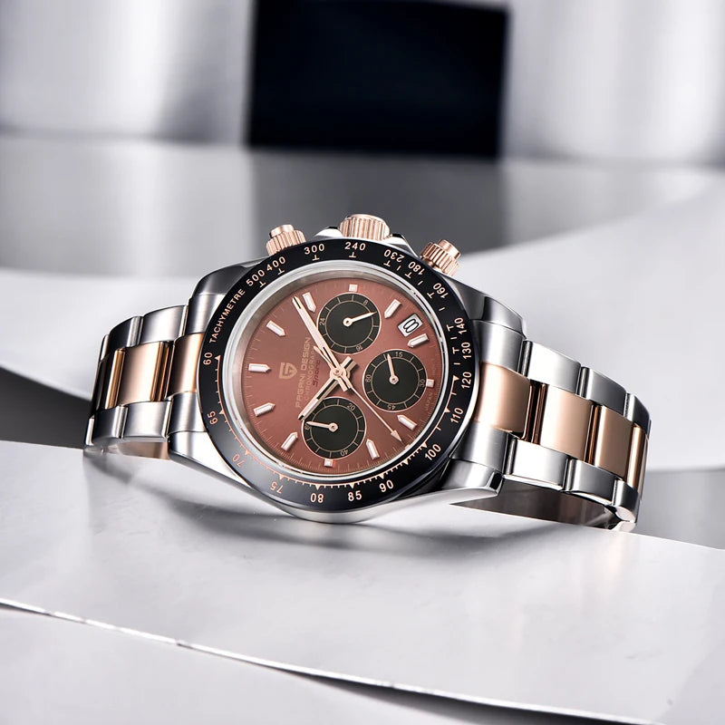 2026 New PAGANI DESIGN Mens Quartz Watches Top Luxury Chronograph VK63 Watch For Men Gift AR Sapphire Mirror Ceramic Bezel Clock