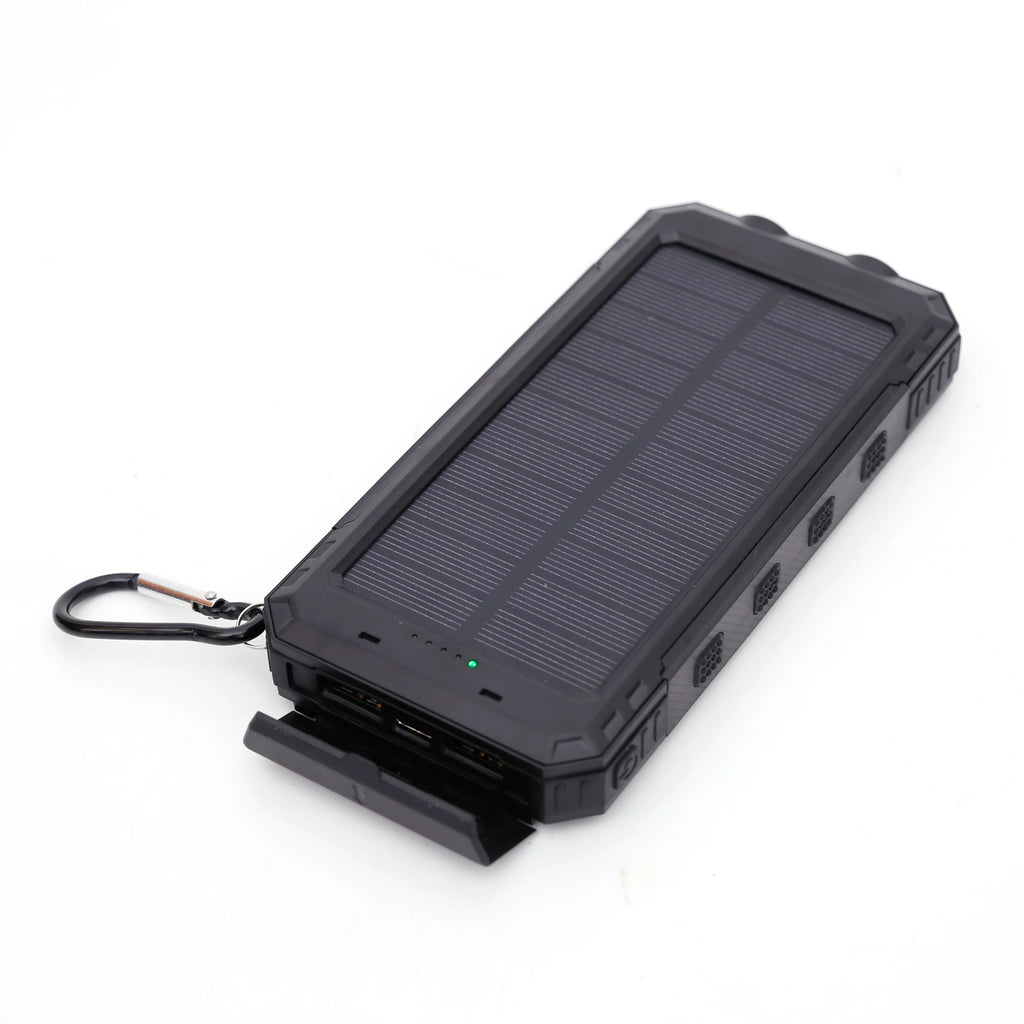 10000mah/20000mAh Fs-005 Waterproof Solar Panel Portable Power Bank Li-Polymer Battery Dual USB Cell Phone Charger