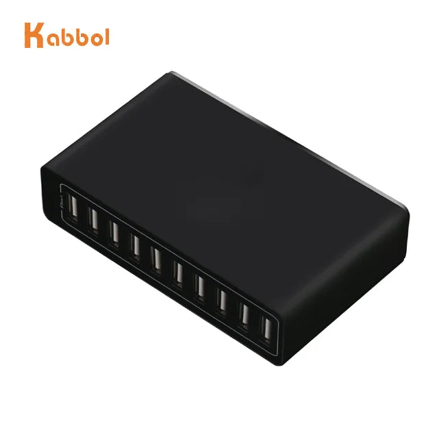 Smart 10 Port Fast USB Charger Multiport QC 3.0 Quick Charge Station 5V/12A Usb Charger 10 Port