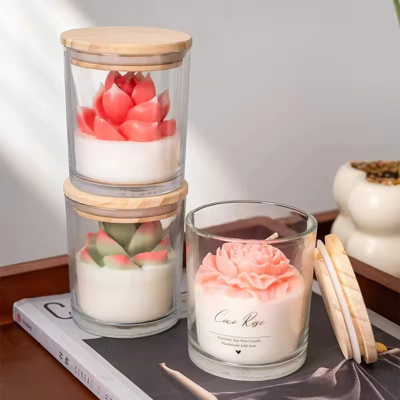 AIKUN 8 * 9cm Natural Eco Friendly Private Label Jar Custom Label Soy Wax Aromatherapy Candle for Holiday Gift Projects