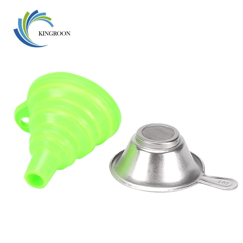3D Printer Resin Filter Funnel Kit Stainless Steel Cup+Silicone Funnel Paper+Cleaning Shovel Tools For UV Photopolyme Resin