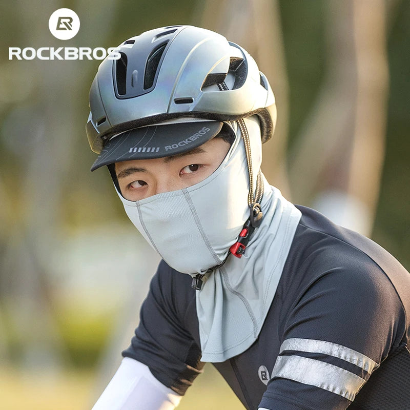 ROCKBROS Summer Balaclava Full Face Scarf Mask Hiking Caps Cycling Caps Hunting Bike Head Cover Tactical Cap Fishing Headwear