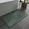New Design Solid Color 15.7"x23.6" Bath Mat Rug Polyester with Quick Dry Rubber Backing Non-Slip Absorbent for Home or Hotels