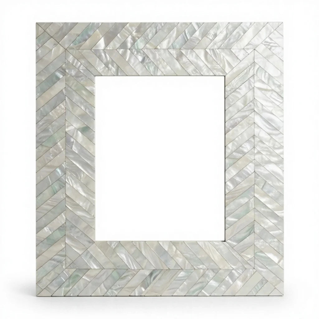 Luxury Square MDF Inlay Art Deco Handmade Eco-Friendly Framed Decorative Wall Mirror Premium Home Dcor Wedding