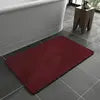 New Design Solid Color 15.7"x23.6" Bath Mat Rug Polyester with Quick Dry Rubber Backing Non-Slip Absorbent for Home or Hotels