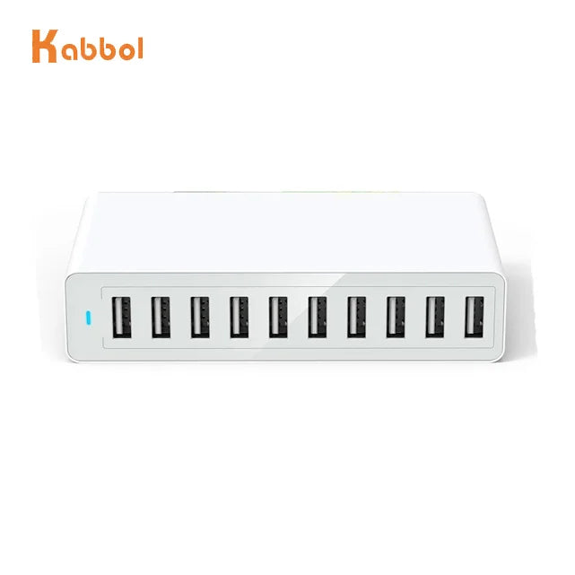 Smart 10 Port Fast USB Charger Multiport QC 3.0 Quick Charge Station 5V/12A Usb Charger 10 Port