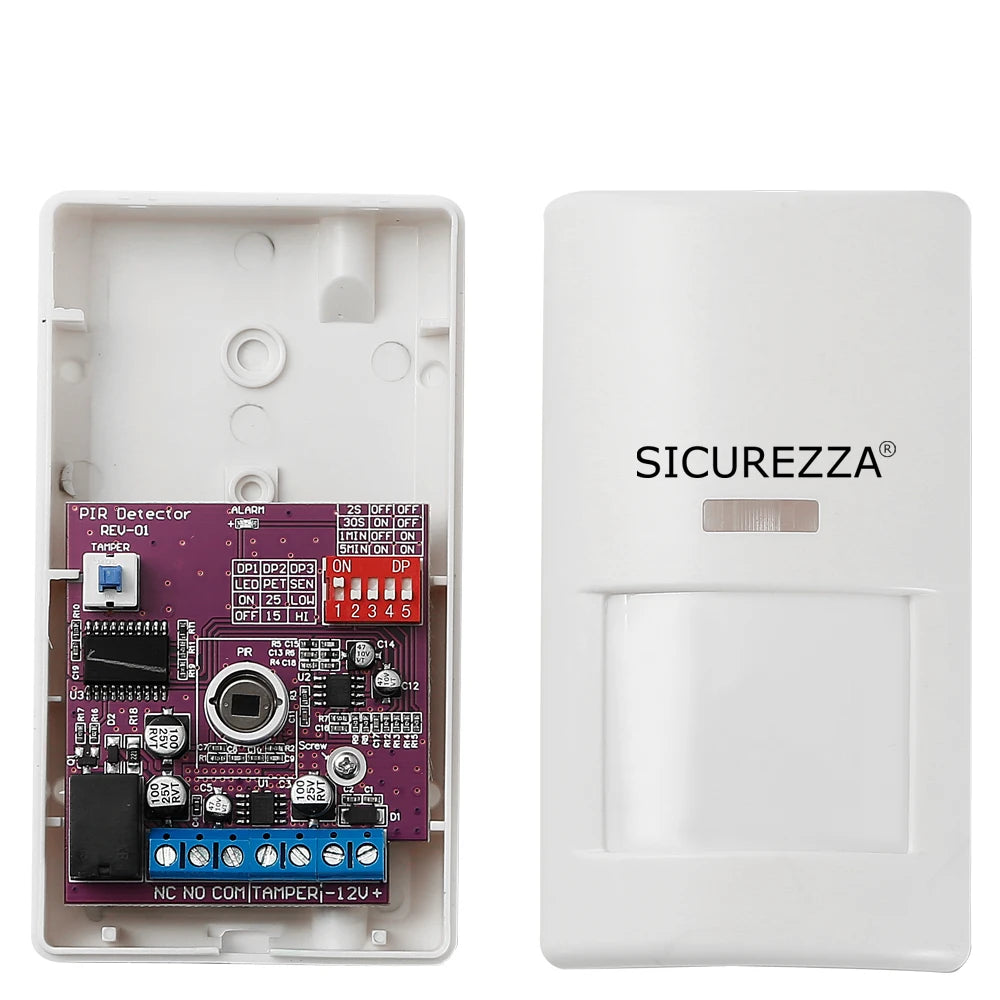Indoor PIR Sensor DC 9-12V Wired Burglar Alarm Passive Infrared Motion Detector 12v PIR Motion Sensor