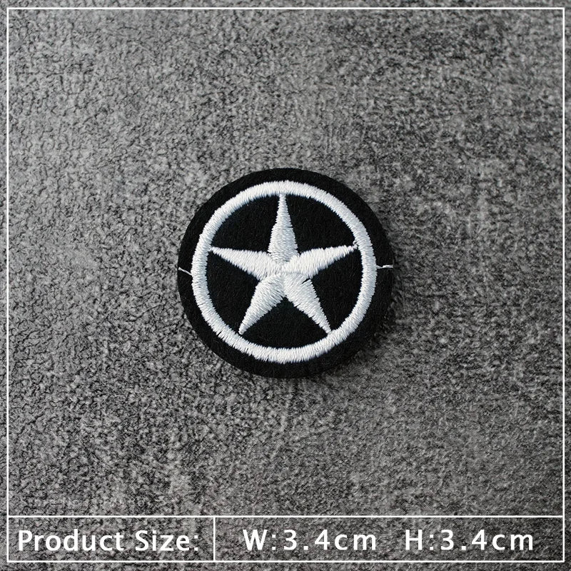 Star Dog Cat Eye Patch Embroidery Applique Ironing Sewing Supplies Decorative Badges For Clothing Accessories Zipper
